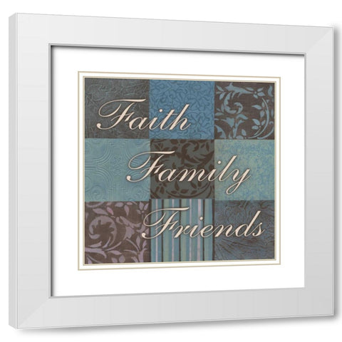 . White Modern Wood Framed Art Print with Double Matting by Haynes, Smith