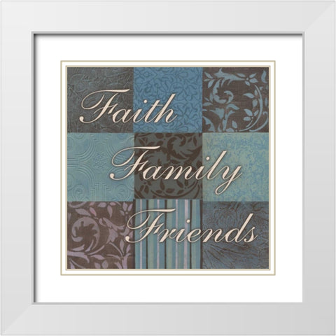 . White Modern Wood Framed Art Print with Double Matting by Haynes, Smith