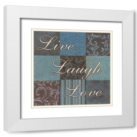 . White Modern Wood Framed Art Print with Double Matting by Haynes, Smith