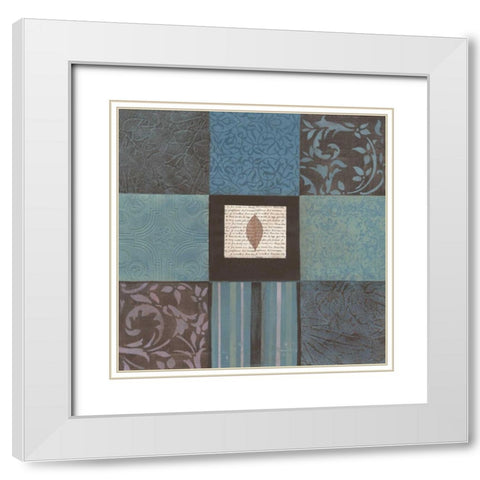 . White Modern Wood Framed Art Print with Double Matting by Haynes, Smith