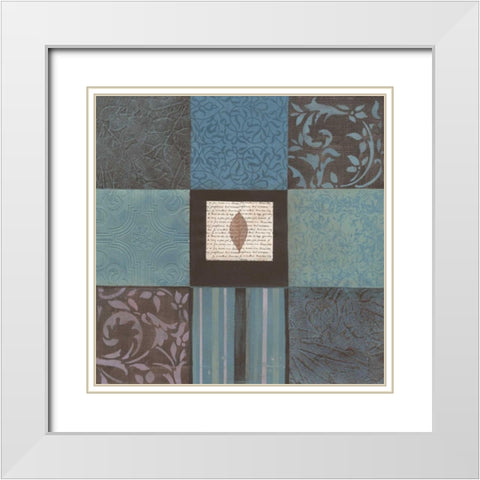. White Modern Wood Framed Art Print with Double Matting by Haynes, Smith