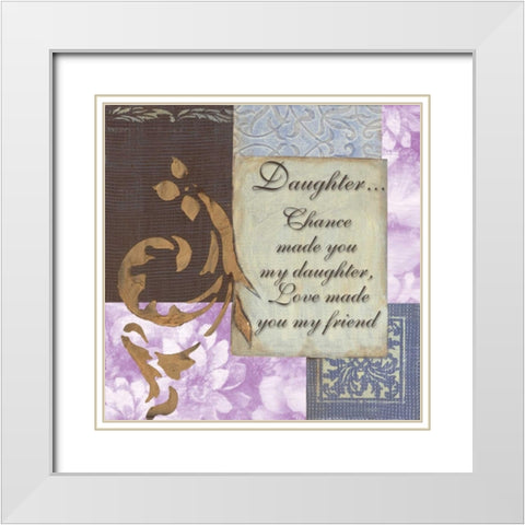 . White Modern Wood Framed Art Print with Double Matting by Haynes, Smith