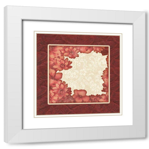 . White Modern Wood Framed Art Print with Double Matting by Haynes, Smith