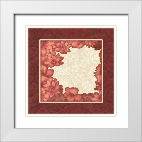 . White Modern Wood Framed Art Print with Double Matting by Haynes, Smith