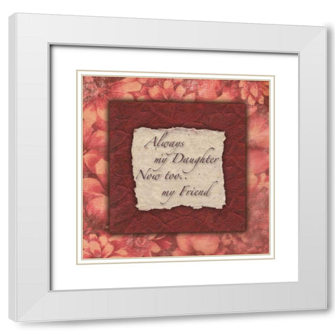 . White Modern Wood Framed Art Print with Double Matting by Haynes, Smith