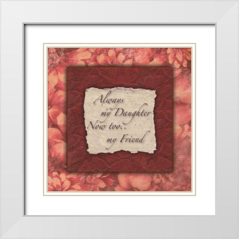 . White Modern Wood Framed Art Print with Double Matting by Haynes, Smith