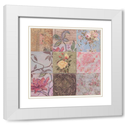 . White Modern Wood Framed Art Print with Double Matting by Haynes, Smith