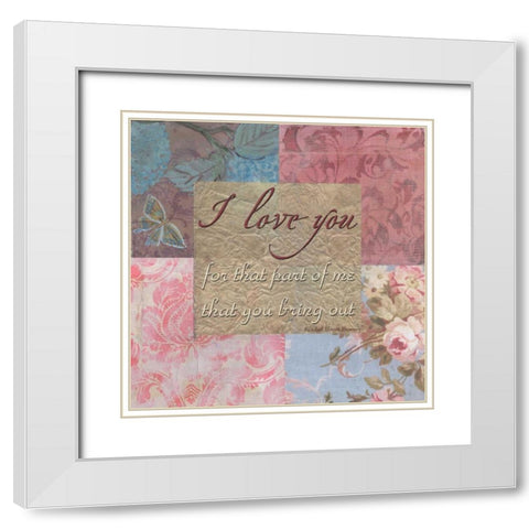 . White Modern Wood Framed Art Print with Double Matting by Haynes, Smith