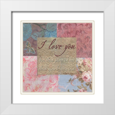 . White Modern Wood Framed Art Print with Double Matting by Haynes, Smith