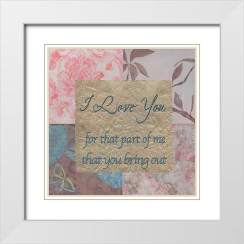 . White Modern Wood Framed Art Print with Double Matting by Haynes, Smith