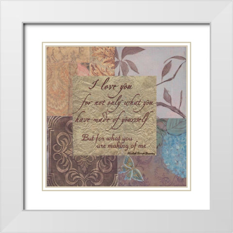 . White Modern Wood Framed Art Print with Double Matting by Haynes, Smith