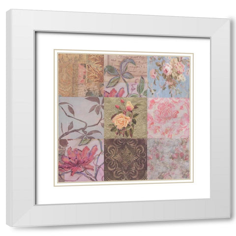 . White Modern Wood Framed Art Print with Double Matting by Haynes, Smith
