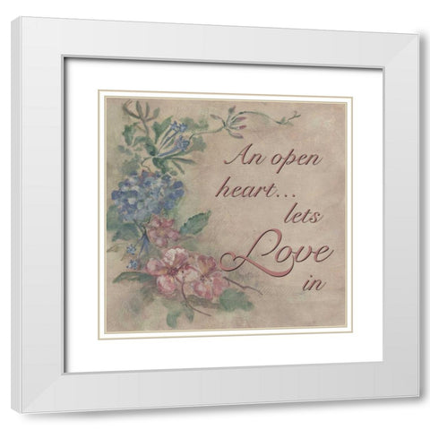 . White Modern Wood Framed Art Print with Double Matting by Haynes, Smith