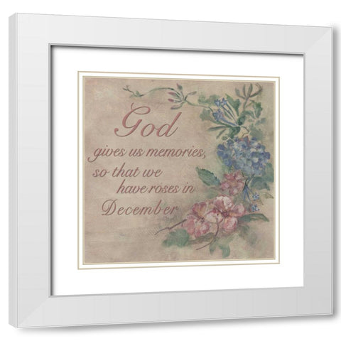 . White Modern Wood Framed Art Print with Double Matting by Haynes, Smith