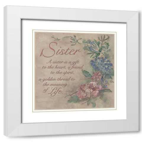 . White Modern Wood Framed Art Print with Double Matting by Haynes, Smith