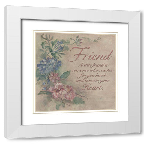 . White Modern Wood Framed Art Print with Double Matting by Haynes, Smith