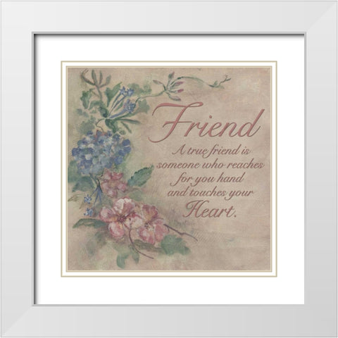. White Modern Wood Framed Art Print with Double Matting by Haynes, Smith
