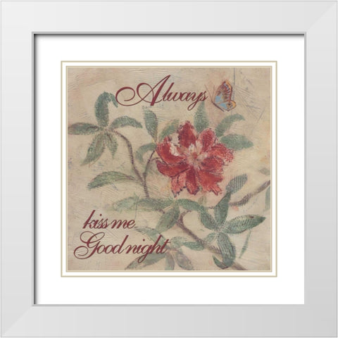 . White Modern Wood Framed Art Print with Double Matting by Haynes, Smith
