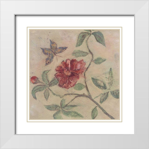 . White Modern Wood Framed Art Print with Double Matting by Haynes, Smith