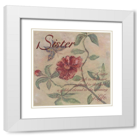 . White Modern Wood Framed Art Print with Double Matting by Haynes, Smith