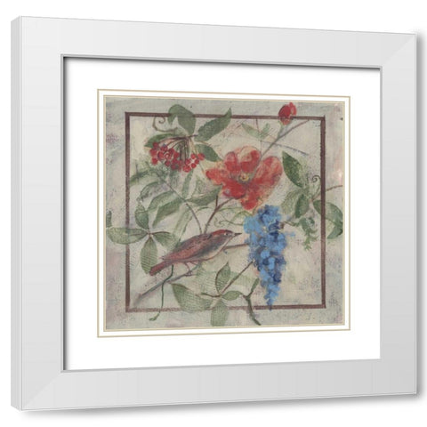 . White Modern Wood Framed Art Print with Double Matting by Haynes, Smith