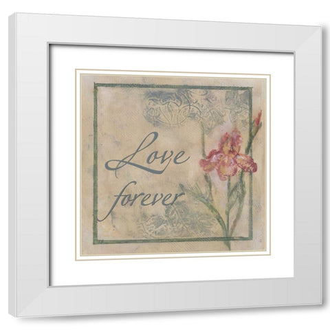 . White Modern Wood Framed Art Print with Double Matting by Haynes, Smith