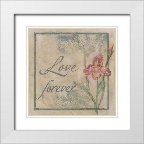 . White Modern Wood Framed Art Print with Double Matting by Haynes, Smith