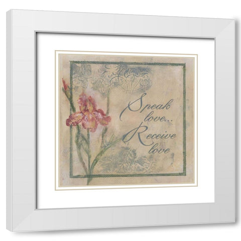 . White Modern Wood Framed Art Print with Double Matting by Haynes, Smith