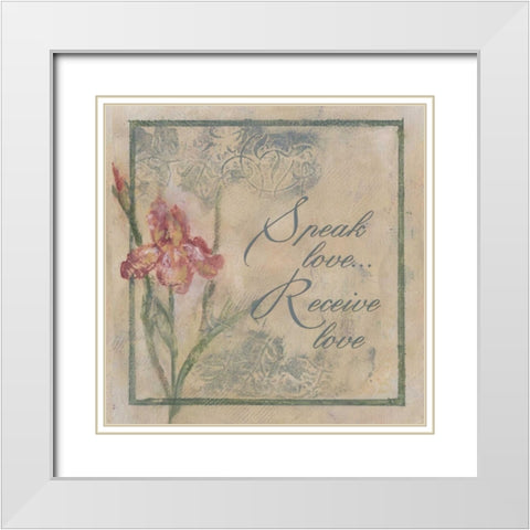 . White Modern Wood Framed Art Print with Double Matting by Haynes, Smith