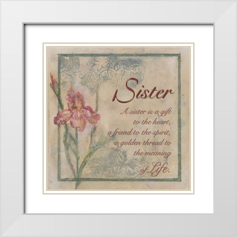. White Modern Wood Framed Art Print with Double Matting by Haynes, Smith