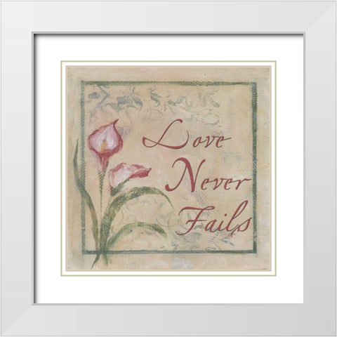 . White Modern Wood Framed Art Print with Double Matting by Haynes, Smith