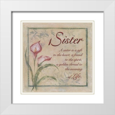 . White Modern Wood Framed Art Print with Double Matting by Haynes, Smith