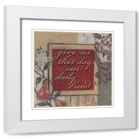 . White Modern Wood Framed Art Print with Double Matting by Haynes, Smith