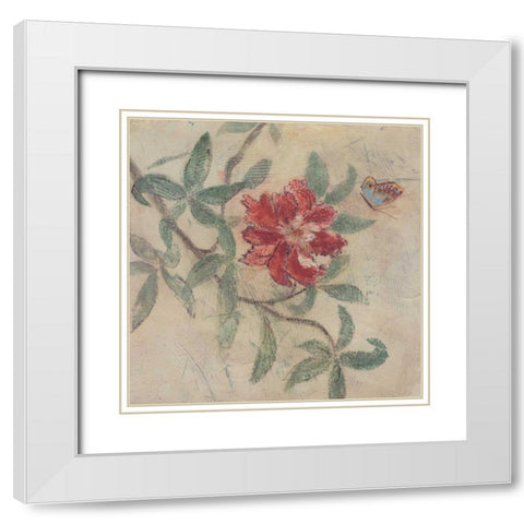 . White Modern Wood Framed Art Print with Double Matting by Haynes, Smith