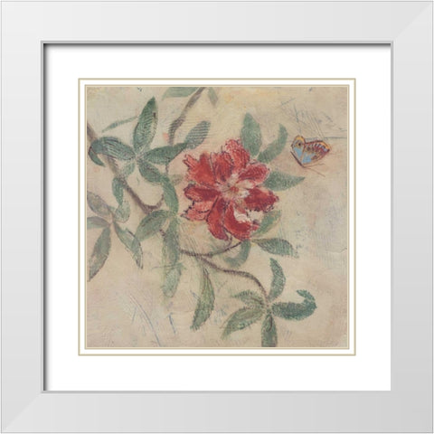 . White Modern Wood Framed Art Print with Double Matting by Haynes, Smith