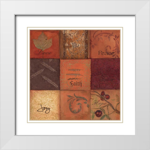 . White Modern Wood Framed Art Print with Double Matting by Haynes, Smith