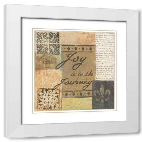 . White Modern Wood Framed Art Print with Double Matting by Haynes, Smith
