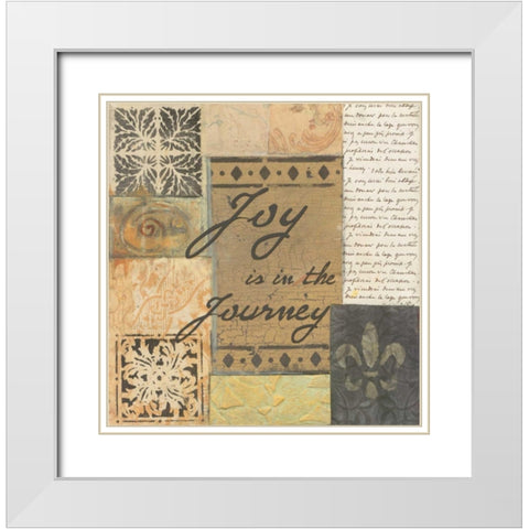 . White Modern Wood Framed Art Print with Double Matting by Haynes, Smith