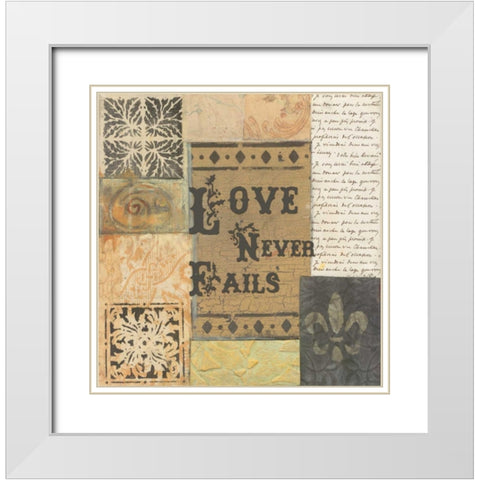 . White Modern Wood Framed Art Print with Double Matting by Haynes, Smith