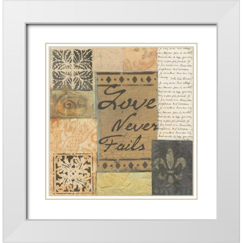 . White Modern Wood Framed Art Print with Double Matting by Haynes, Smith