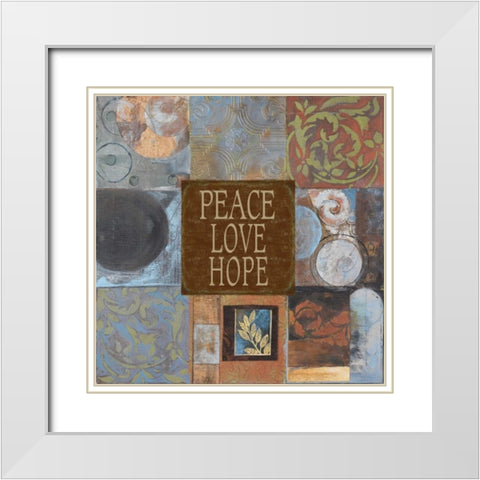 . White Modern Wood Framed Art Print with Double Matting by Haynes, Smith