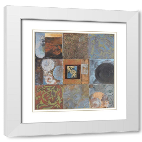 . White Modern Wood Framed Art Print with Double Matting by Haynes, Smith