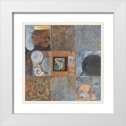 . White Modern Wood Framed Art Print with Double Matting by Haynes, Smith