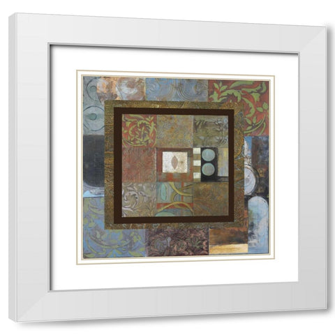 . White Modern Wood Framed Art Print with Double Matting by Haynes, Smith