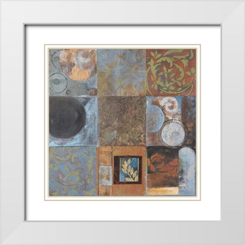 . White Modern Wood Framed Art Print with Double Matting by Haynes, Smith