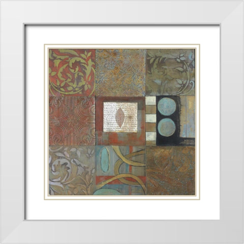 . White Modern Wood Framed Art Print with Double Matting by Haynes, Smith