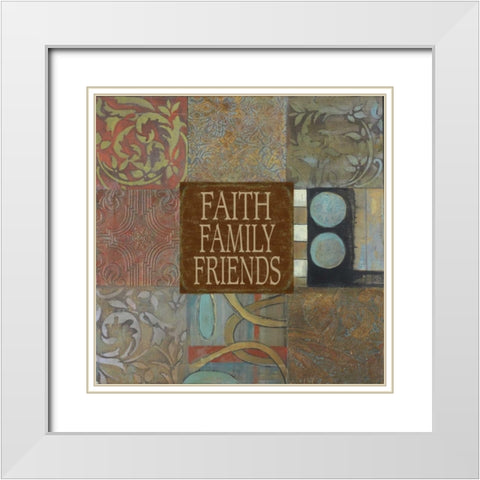 . White Modern Wood Framed Art Print with Double Matting by Haynes, Smith