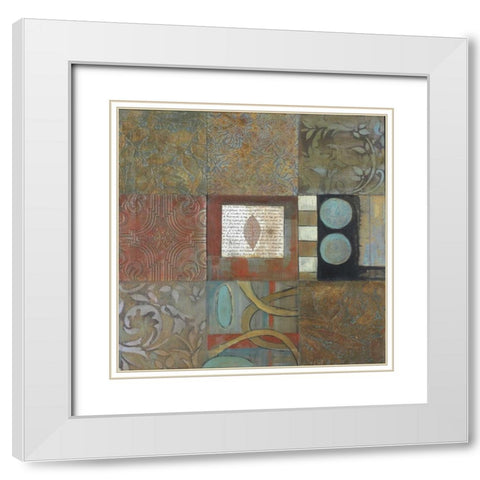 . White Modern Wood Framed Art Print with Double Matting by Haynes, Smith