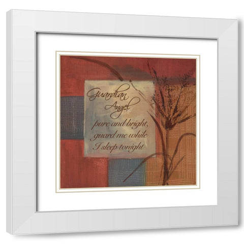 . White Modern Wood Framed Art Print with Double Matting by Haynes, Smith