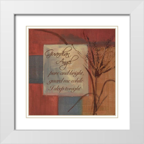 . White Modern Wood Framed Art Print with Double Matting by Haynes, Smith